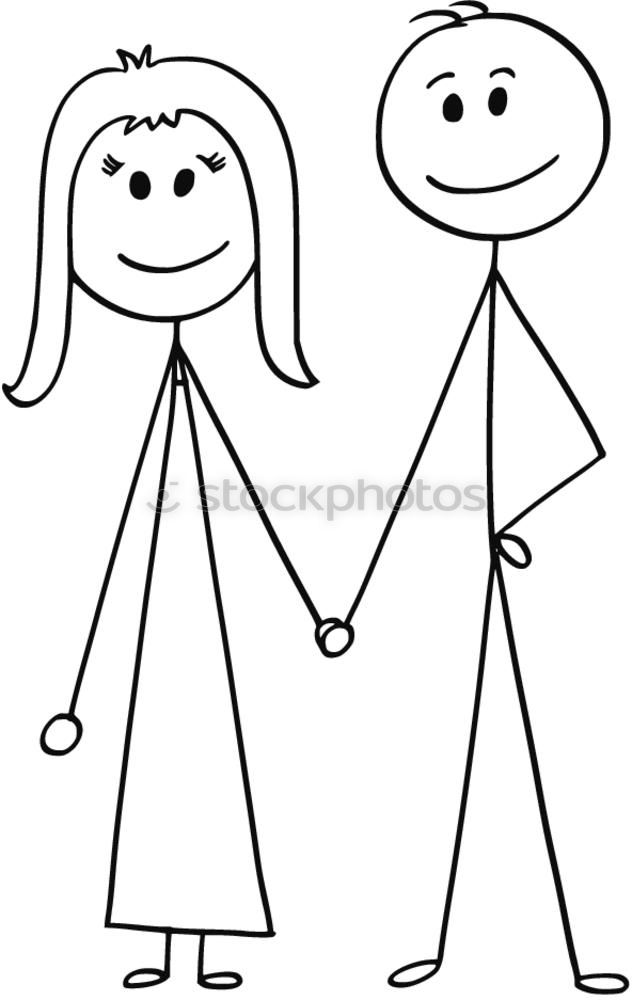 two stick figures