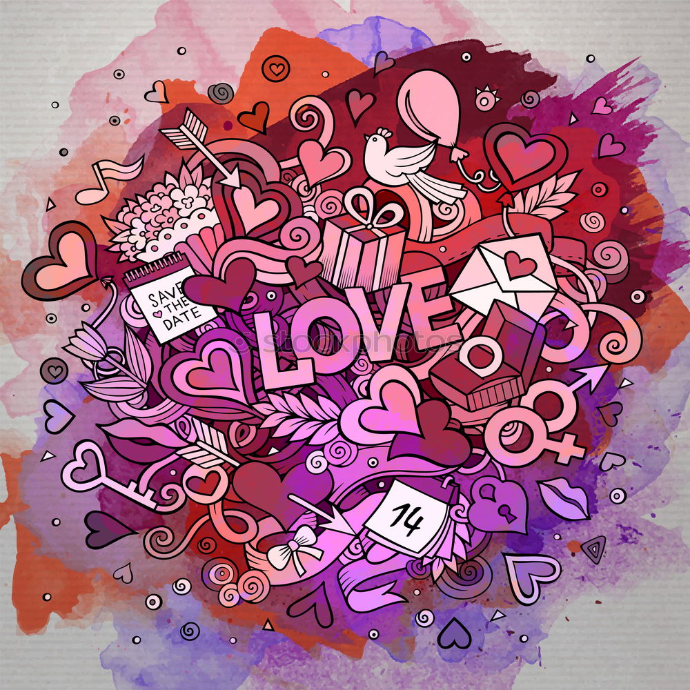 Image, Stock Photo #A# LLOVE Art Work of art