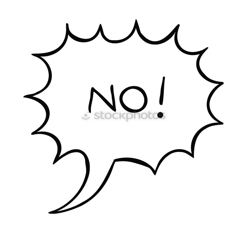 Similar – Image, Stock Photo Nope. Speech bubble