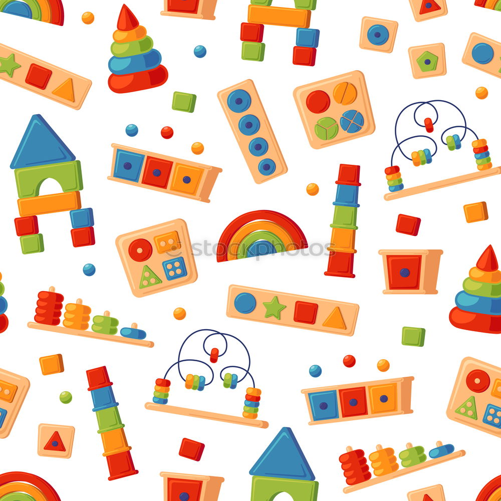 Similar – Image, Stock Photo Blue background with childrens plastic toys