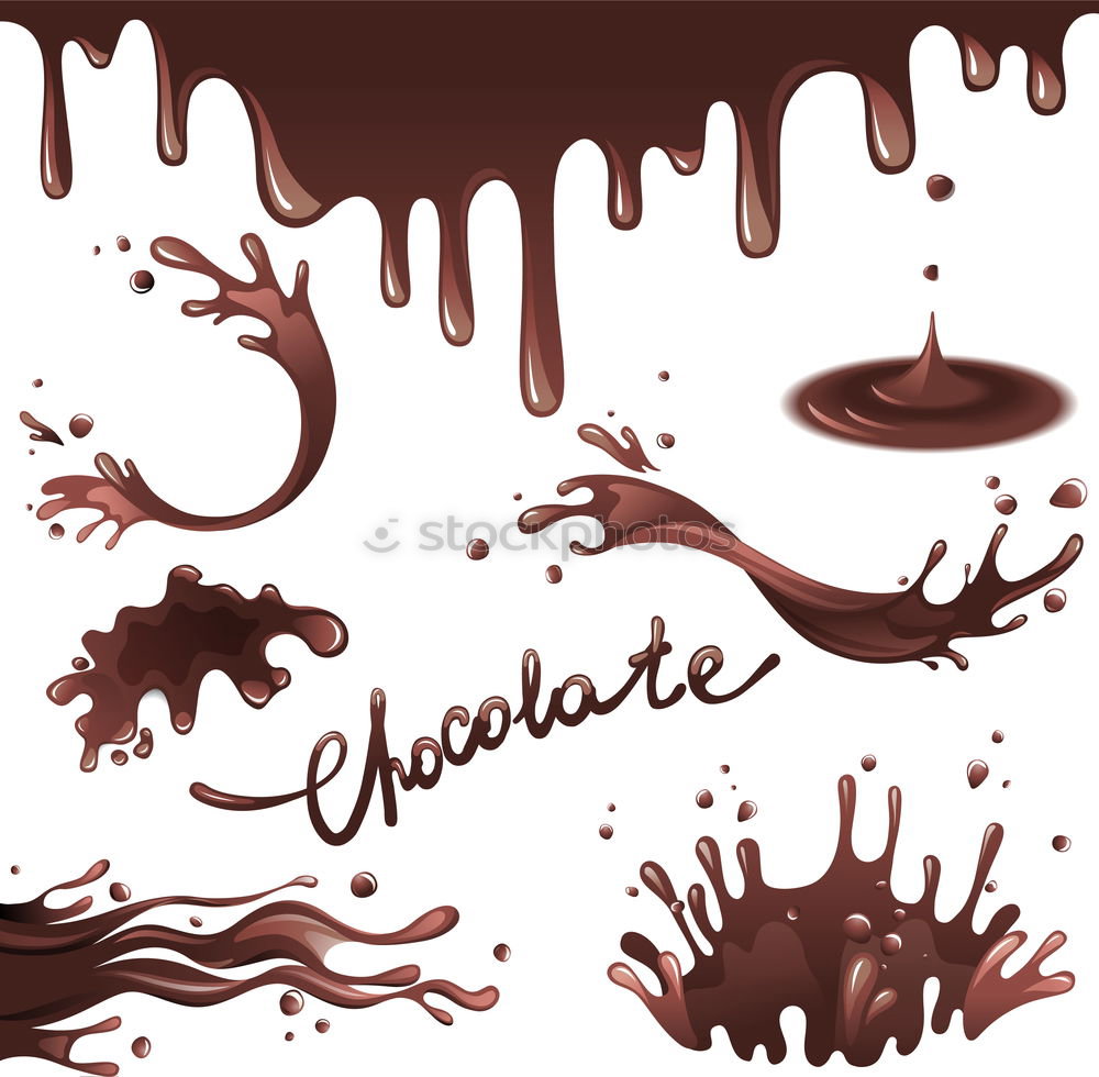 Similar – Image, Stock Photo Inscription Chocolate with melting chocolate