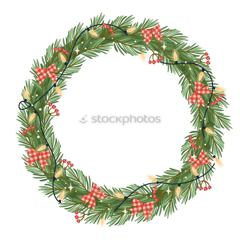 Similar – Image, Stock Photo Hand holding Christmas wreath