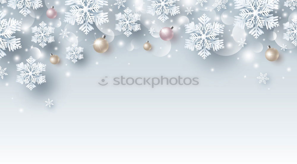 Similar – Image, Stock Photo Two Hanging Christmas Balls