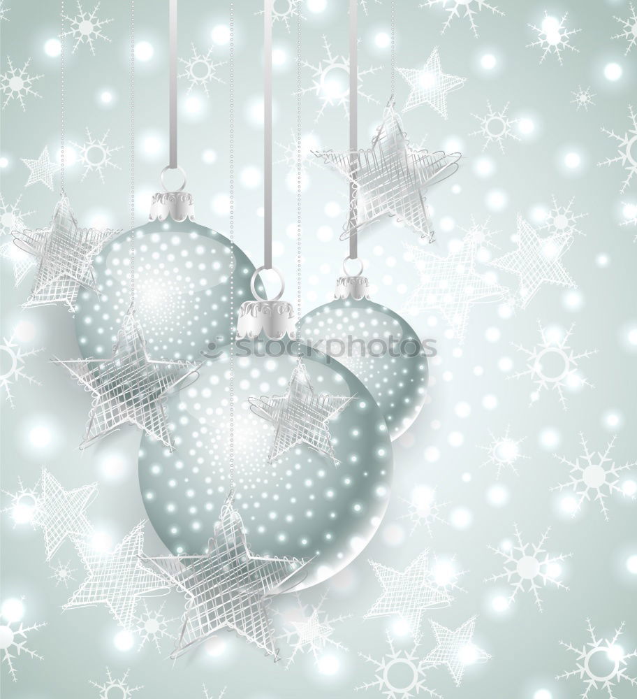 Similar – Image, Stock Photo Glass Christmas ball with heart on bokeh background