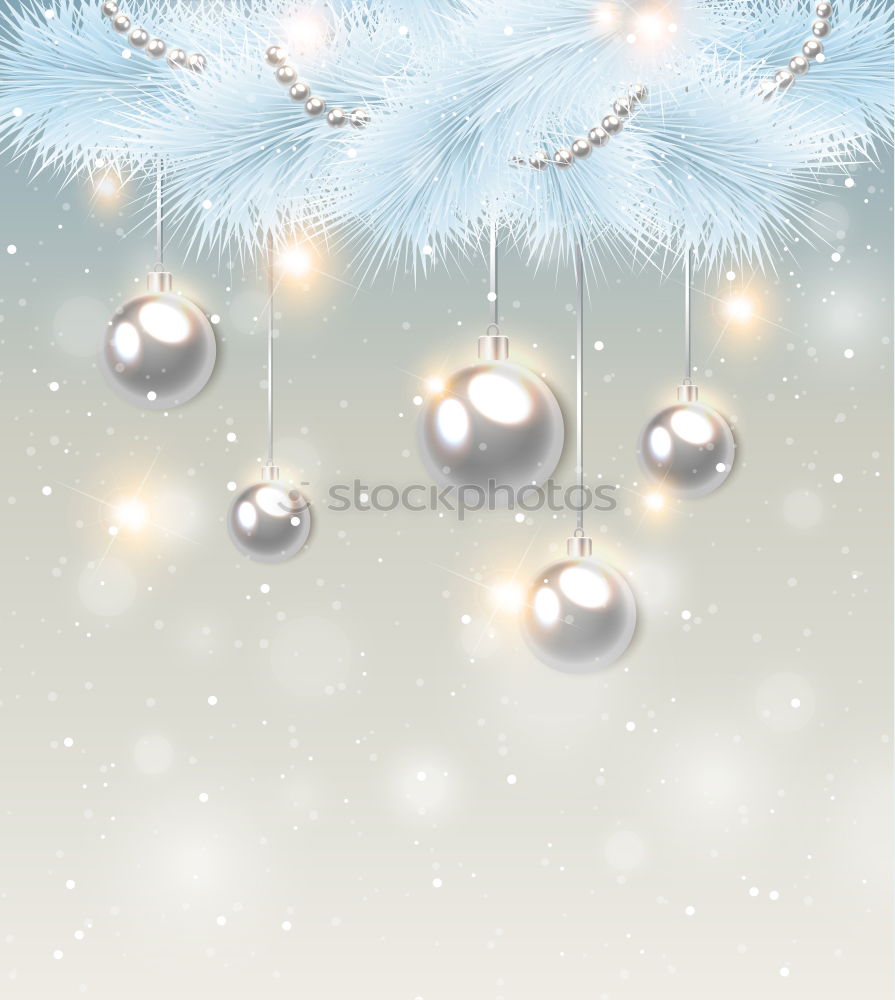 Similar – Image, Stock Photo Two Hanging Christmas Balls