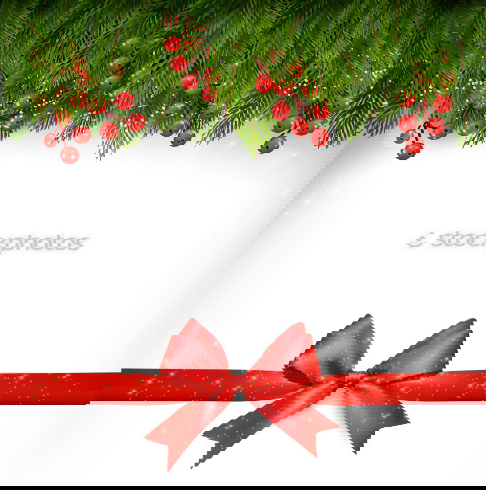 Similar – Image, Stock Photo Two gift wrapped in paper with a red ribbon on a white plate