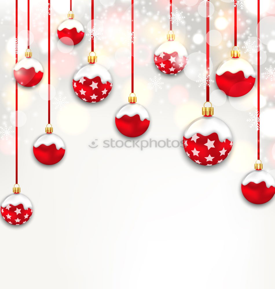 Similar – Image, Stock Photo Circle on Christmas Decoration Ornaments, red on white