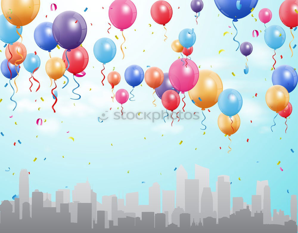 Similar – balloons (flying, upwards, hui)