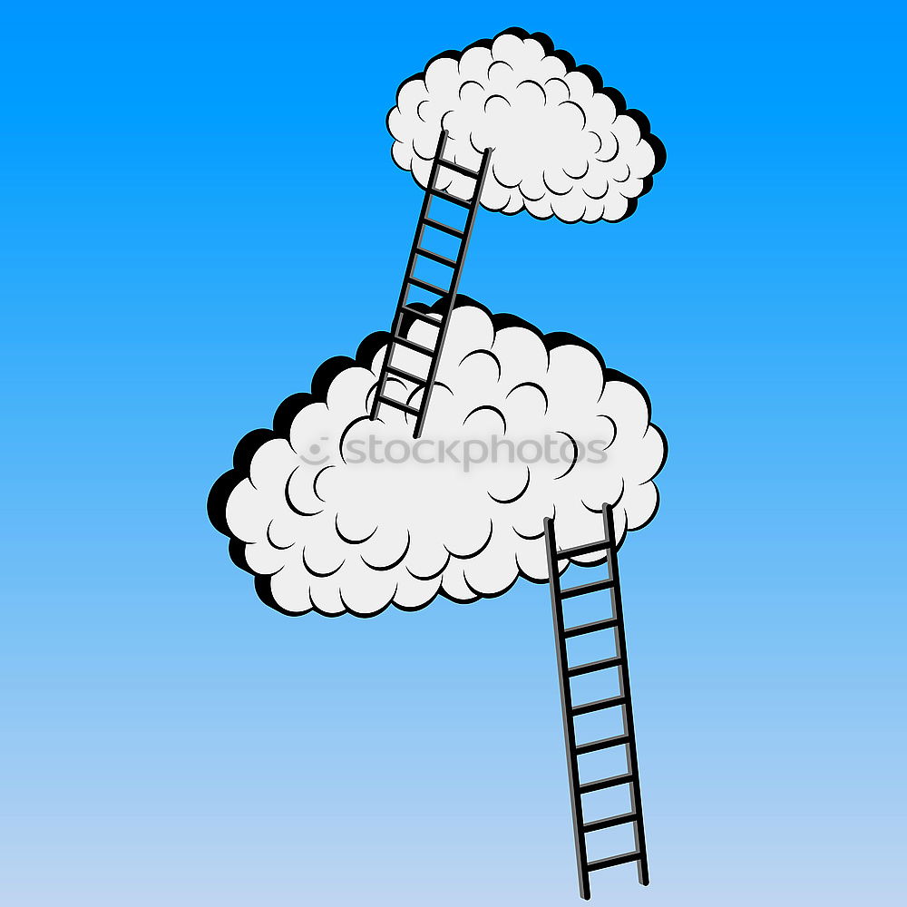 Similar – Image, Stock Photo Stairs to the clouds