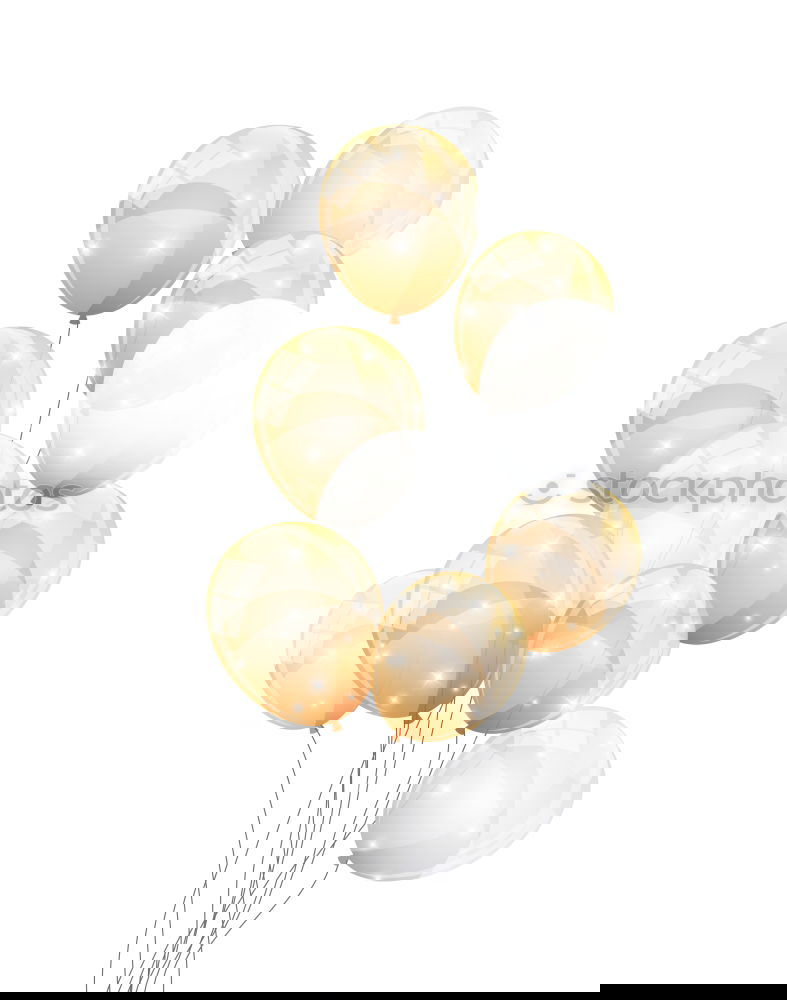 Similar – Image, Stock Photo Festive balloons in gold, pink and white in a bouquet