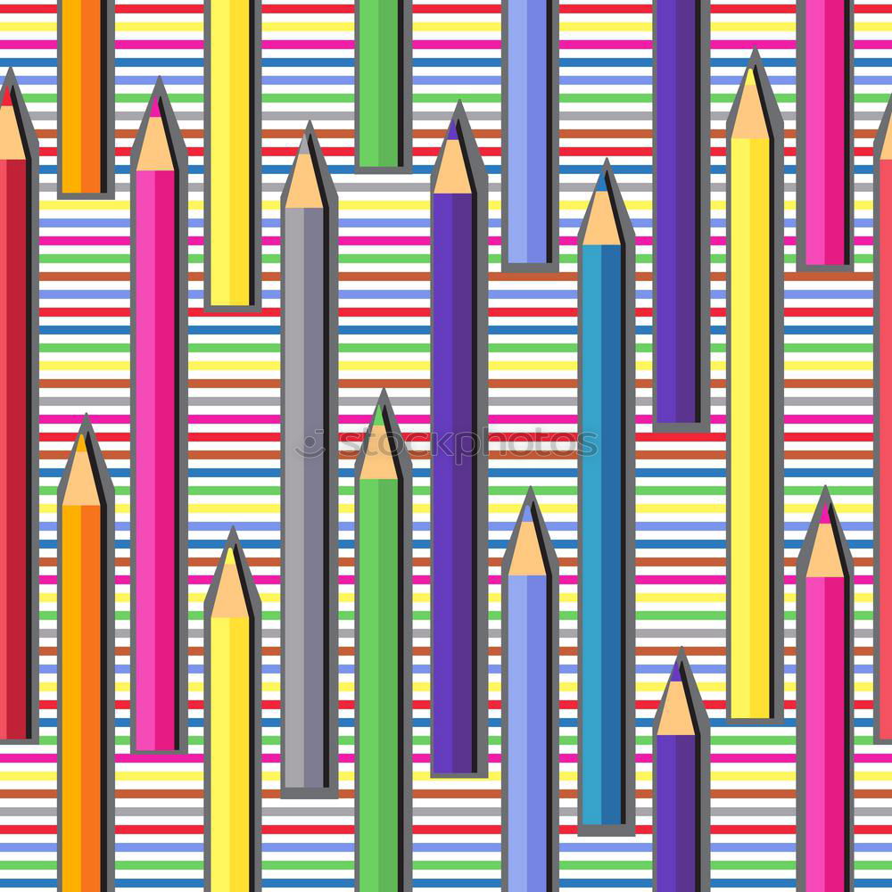 Image, Stock Photo notebook and multicolored wooden pencils