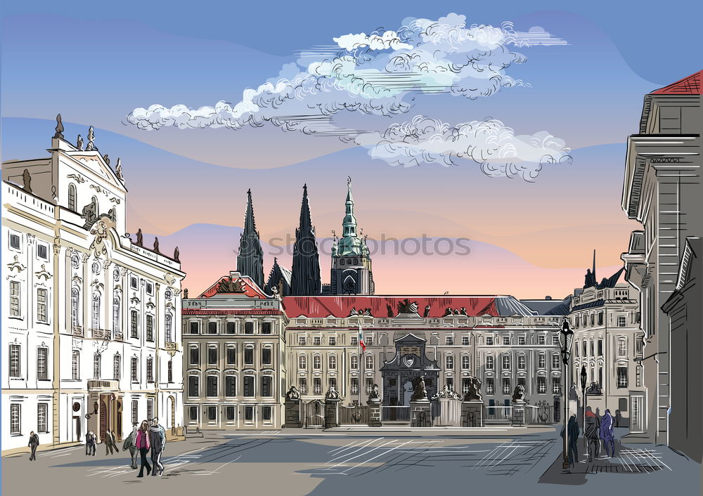 Similar – Image, Stock Photo On Charles Bridge, Prague