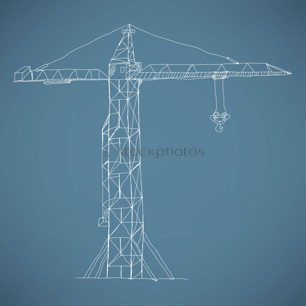 Similar – Image, Stock Photo construction cranes Crane