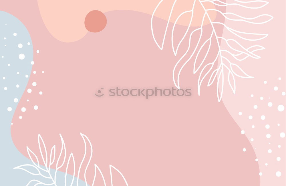 Similar – Turquoise tropical leaves and flowers background. Paper tropical leaves on pink background. Creative composing in pastel color with copy space for your design. Banner or template