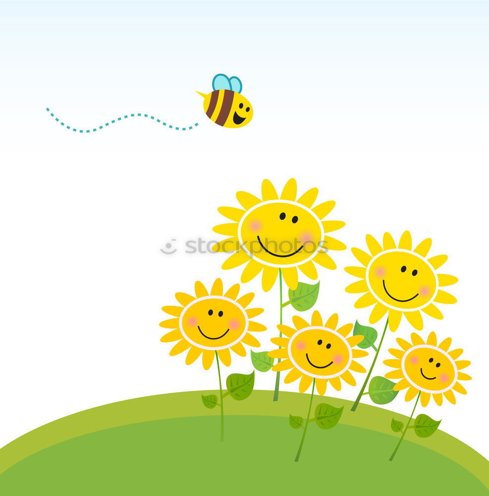 Similar – Image, Stock Photo of bees and flowers Joy