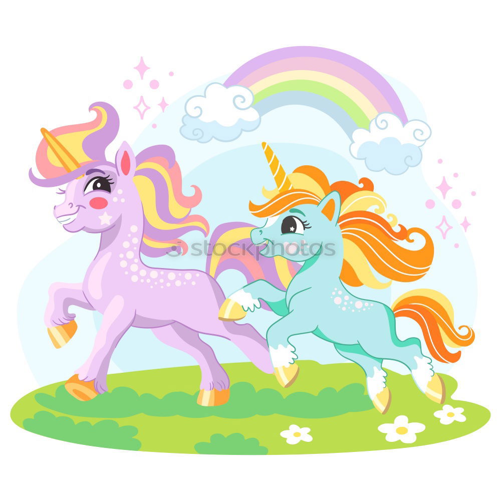 Similar – Image, Stock Photo Unicorn and Rainbow