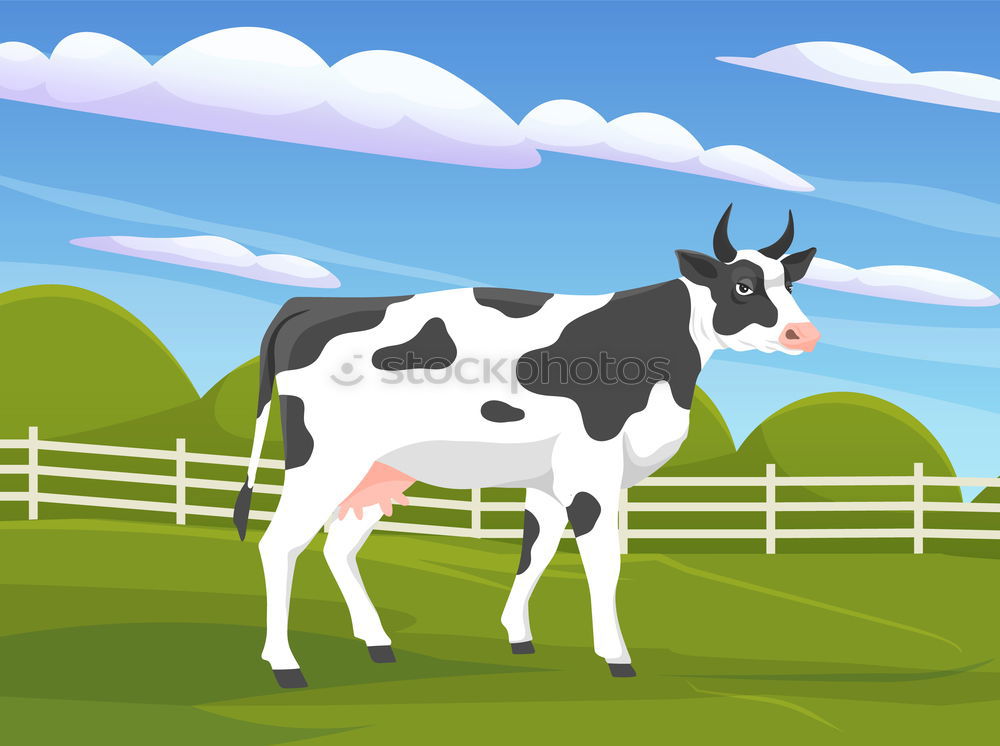 Similar – Image, Stock Photo organic milk Cow