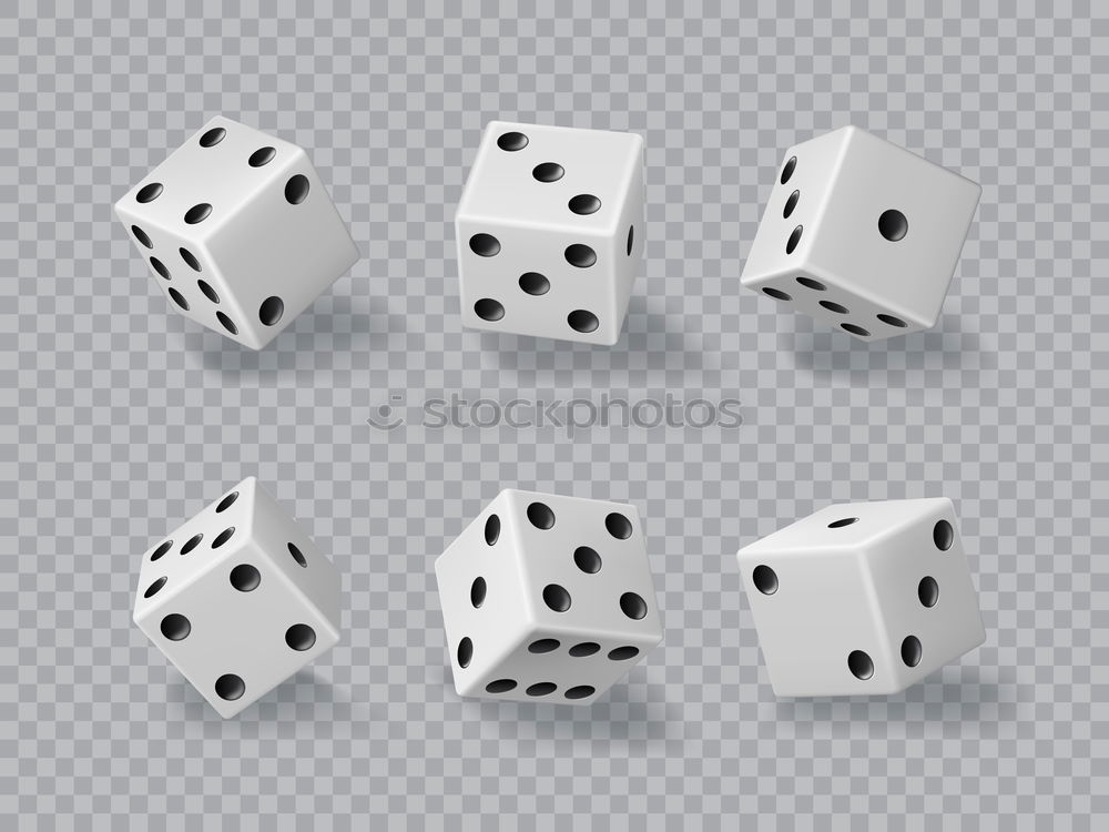 magic dice 6 Wood