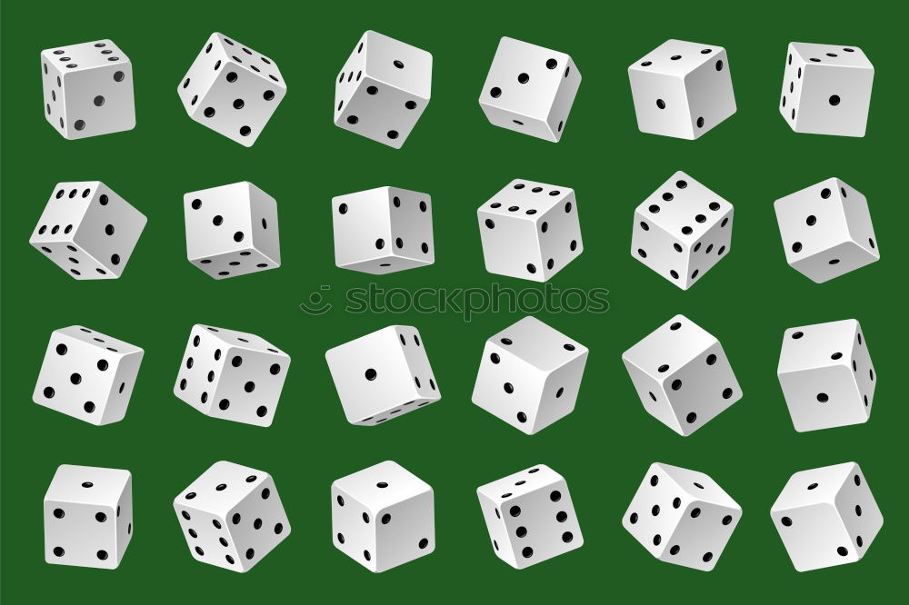 Similar – magic dice 6 Wood