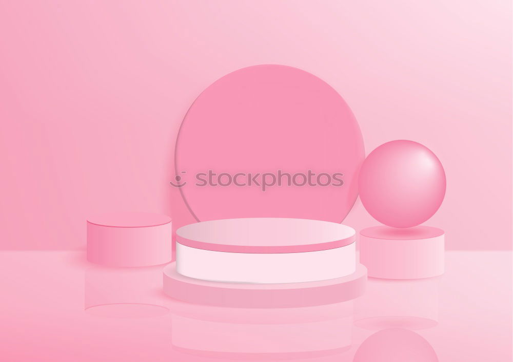 Image, Stock Photo Three pink eggs in an egg cup