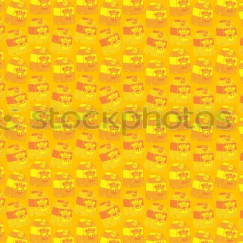 Image, Stock Photo Yellow Skull pattern