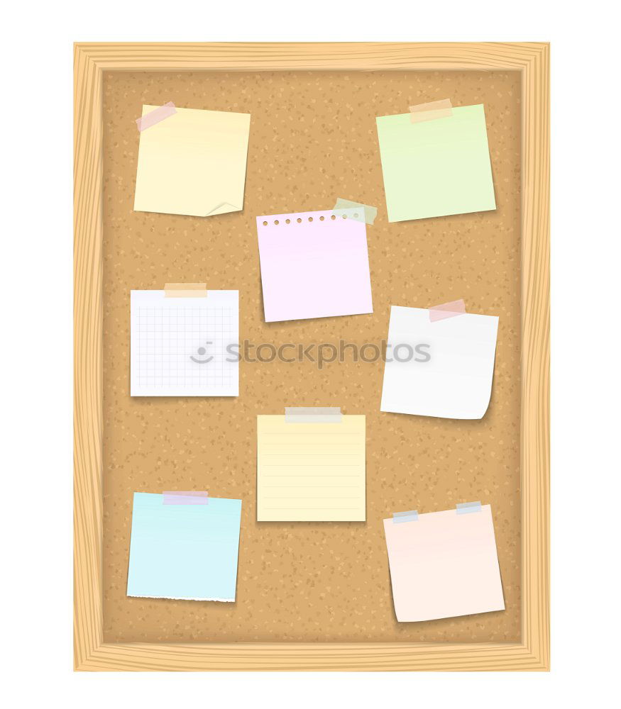 Similar – Image, Stock Photo Notes on a neutral yellow background