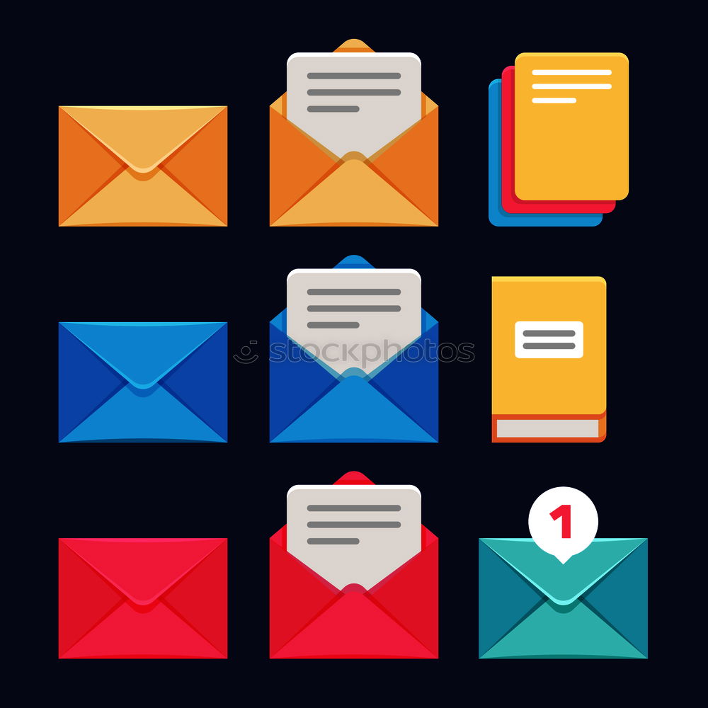 Similar – Image, Stock Photo Envelope with flowers and pencil
