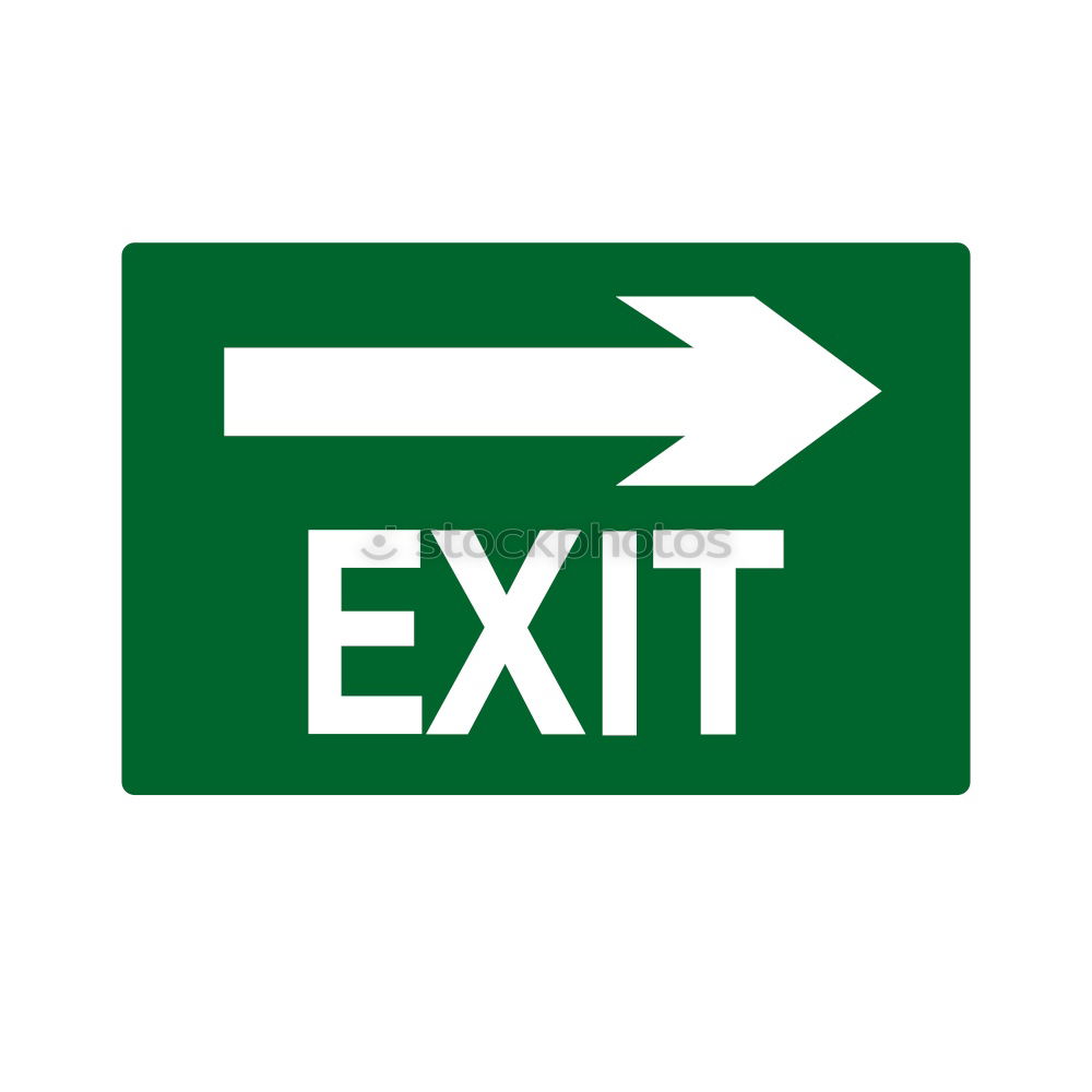 Similar – exit Ausgang Signaletik