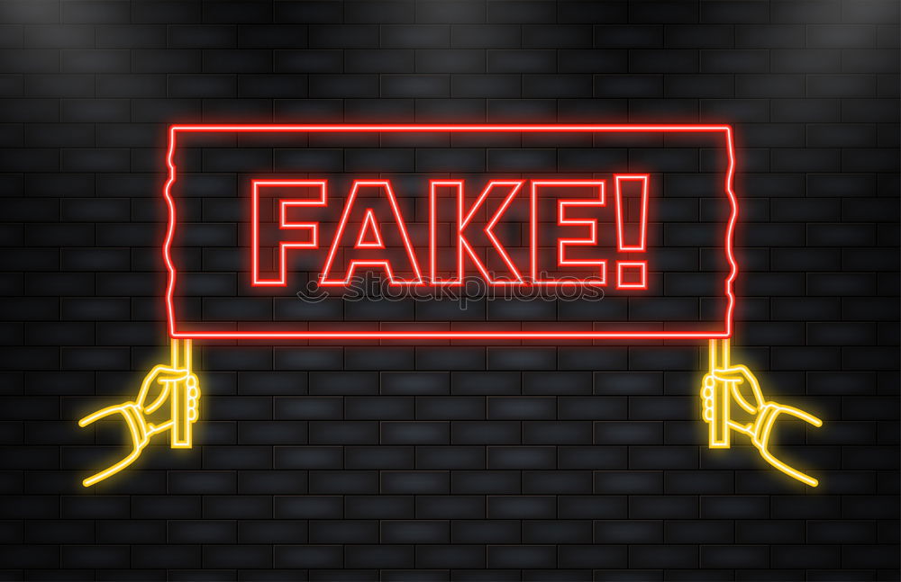 Image, Stock Photo Envelope with FAKE NEWS newspapers over black