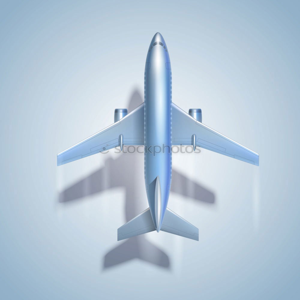 Similar – Image, Stock Photo jet airplane travel concept, minimal art, colorful background