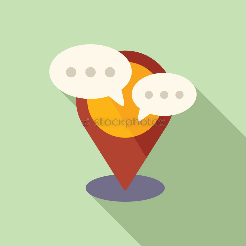 Similar – Image, Stock Photo Mobile marketing with megaphone and speech bubbles
