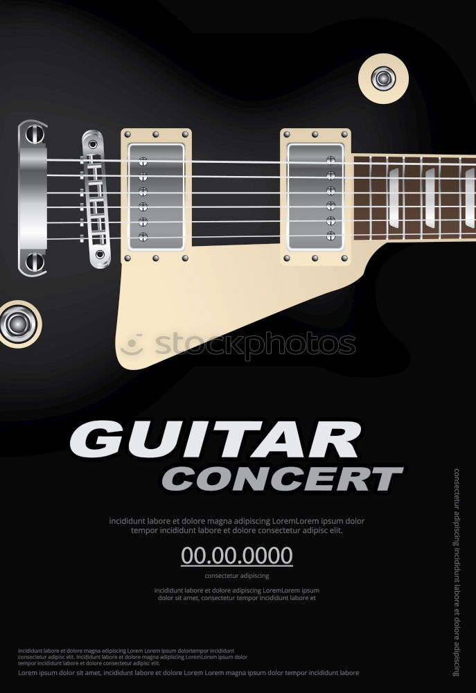 Similar – E-Gitarre Nahaufnahme auf schwarzem Hintergrund