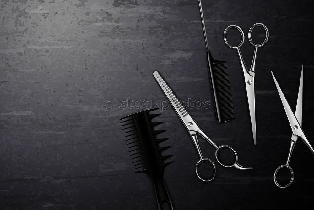 Similar – Set of professional barber scissors