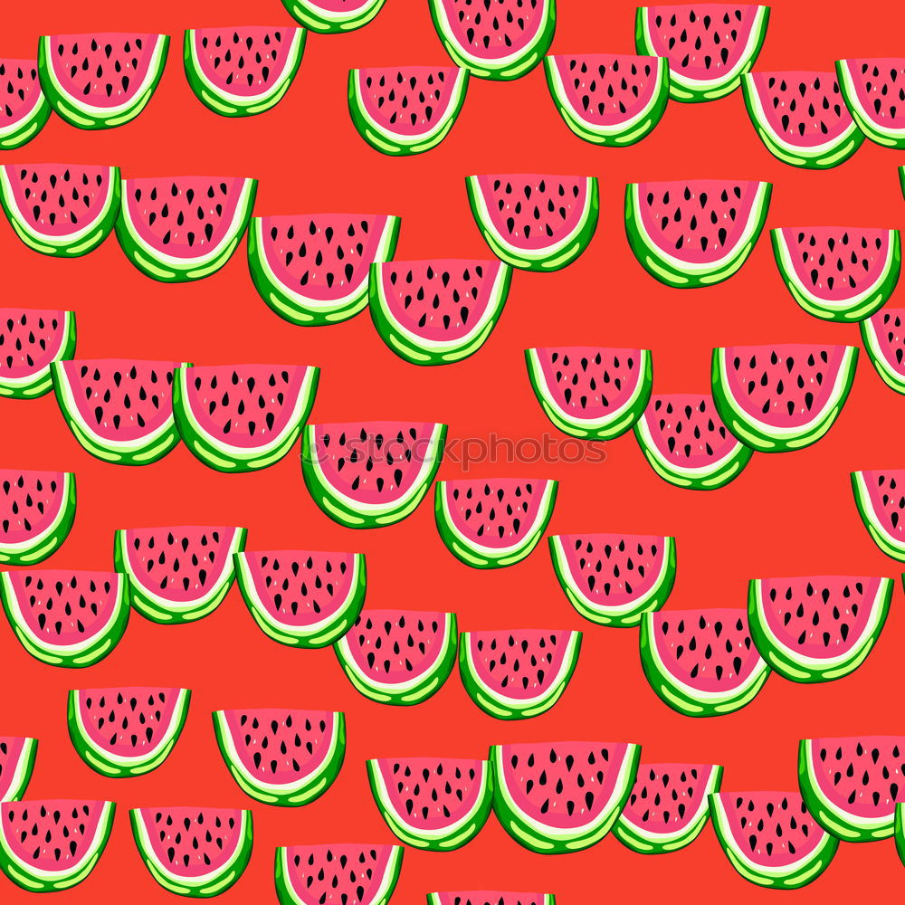 Similar – Pattern red watermelon on background. Flat lay, top view