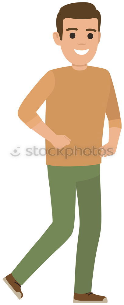 Image, Stock Photo Woman with monkey mask posing against a yellow background