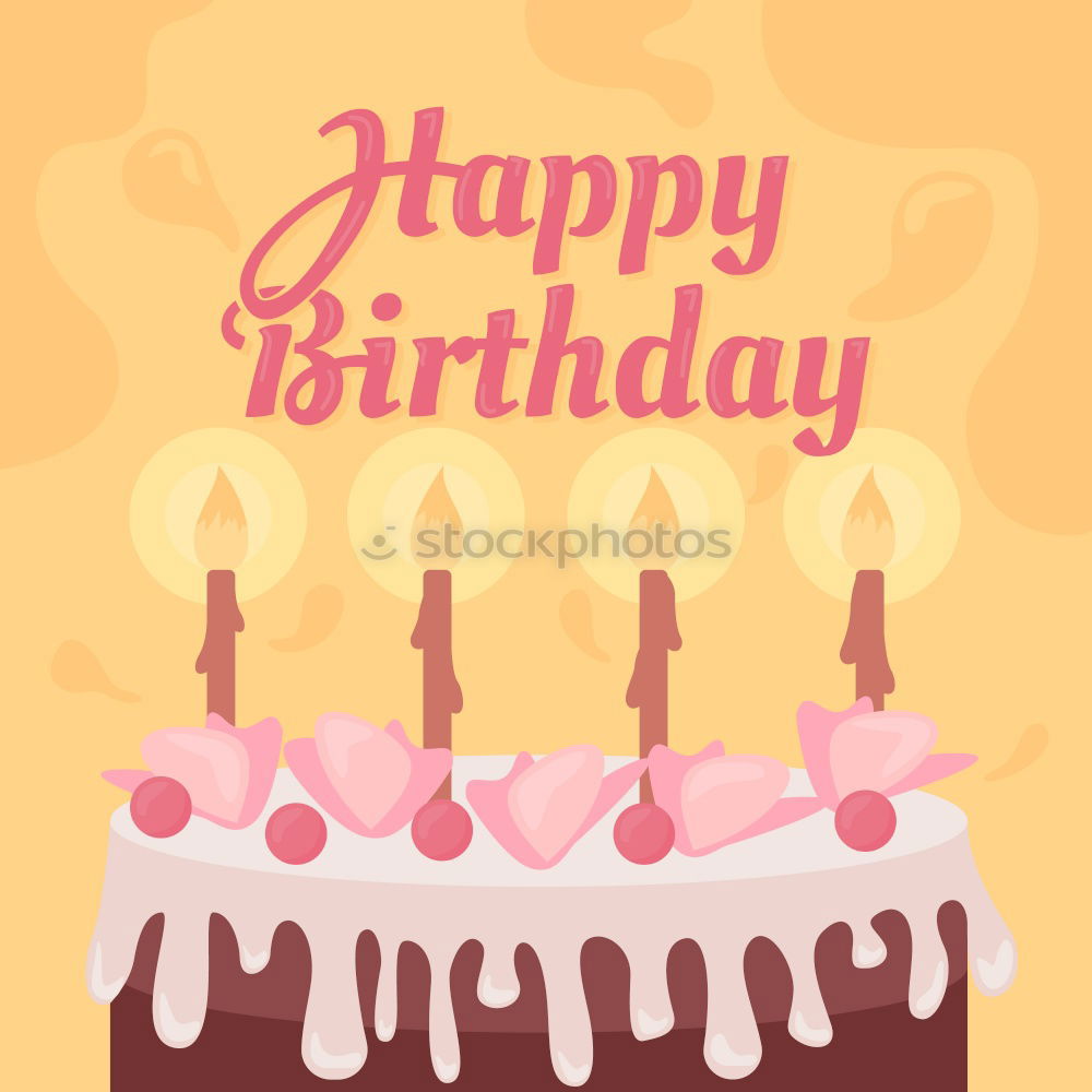 Similar – Burning Happy Birthday candles