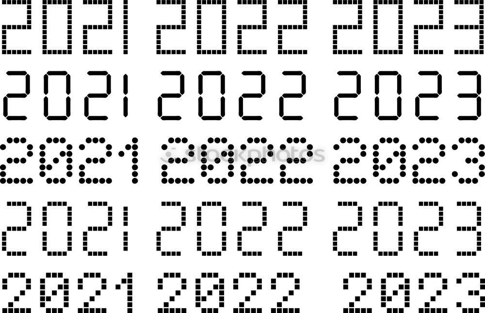 Similar – Day X Digits and numbers