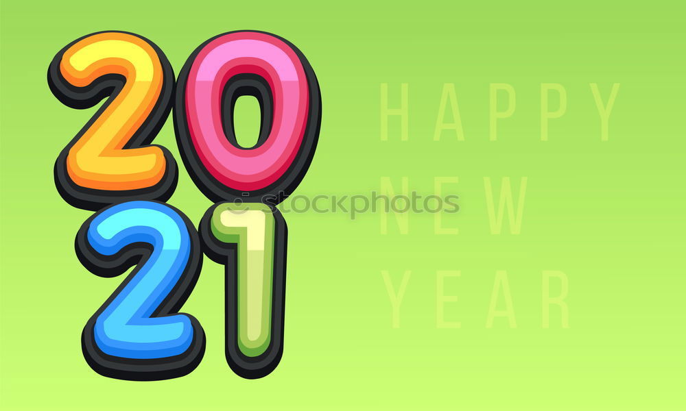 Image, Stock Photo happy new year Joy Happy