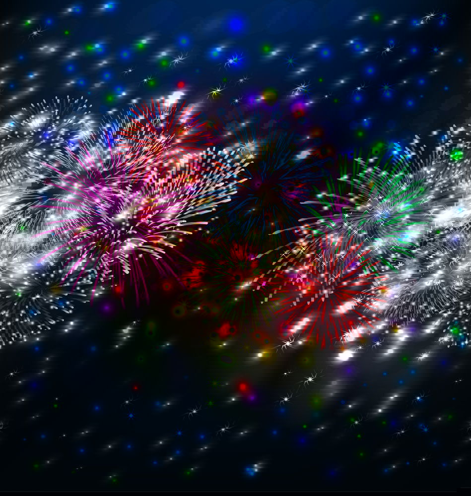Similar – Image, Stock Photo Colorful fireworks on the black sky