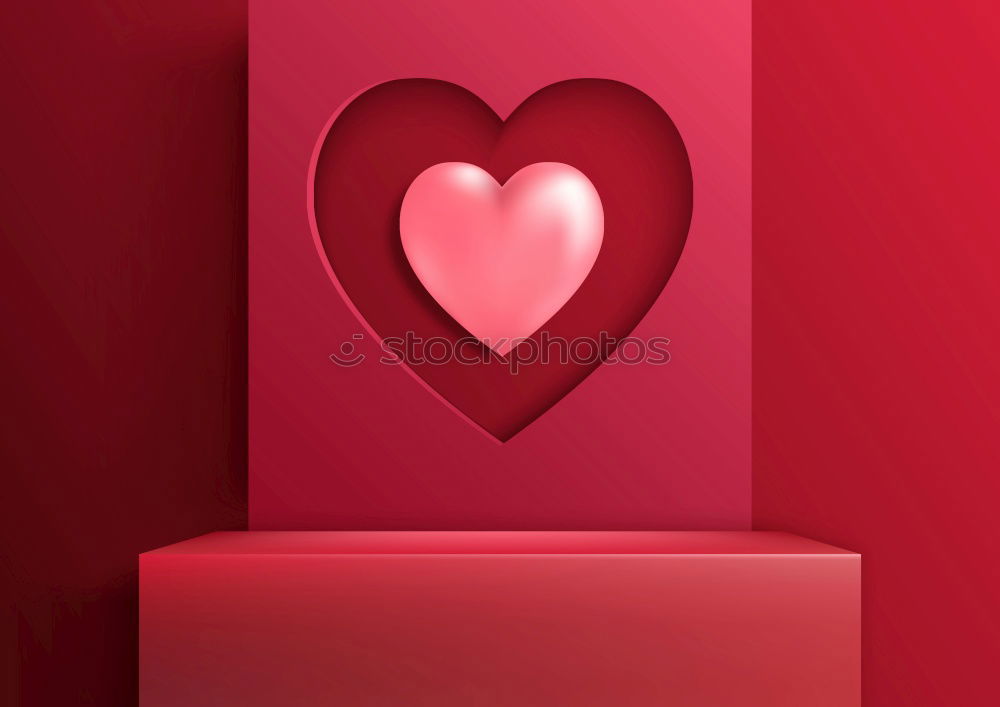 Similar – Image, Stock Photo Heart made of red roses on red bright background