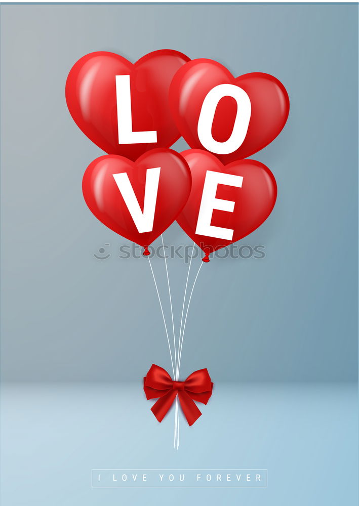 Similar – Image, Stock Photo Romantic composition with word LOVE