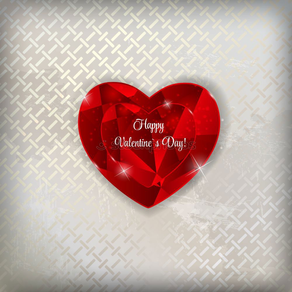 Similar – Image, Stock Photo Valentine’s card. Be my Valentine with gift