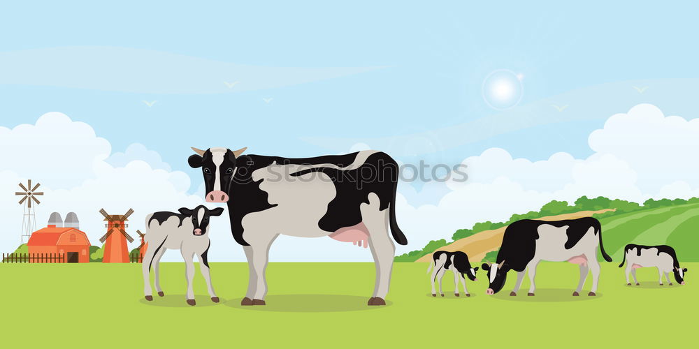 Similar – Image, Stock Photo organic milk Cow