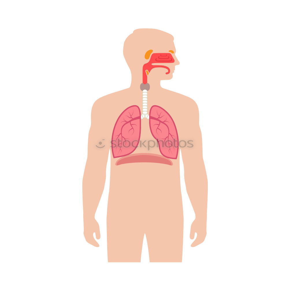 Similar – Man with cigarette and smoker’s lung