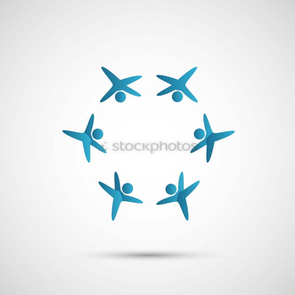 Similar – Image, Stock Photo two jet planes travel concept, minimal art