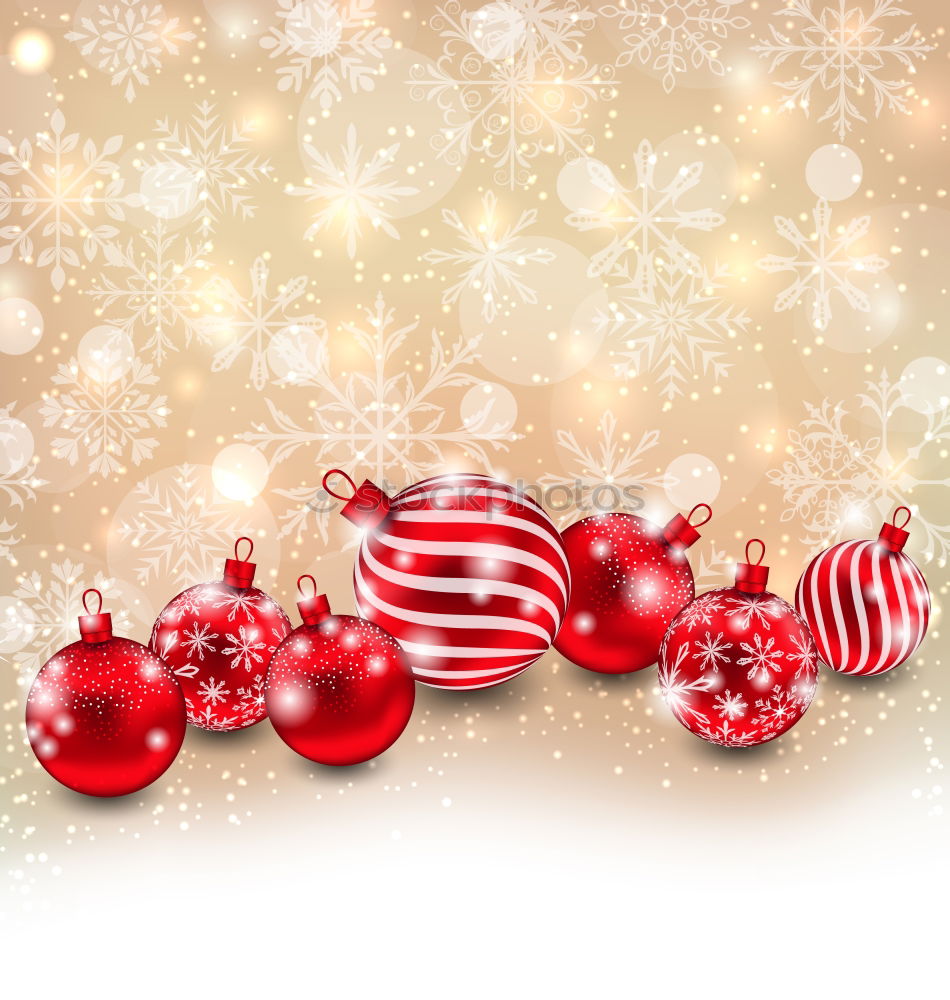 Similar – Image, Stock Photo Two red Christmas baubles