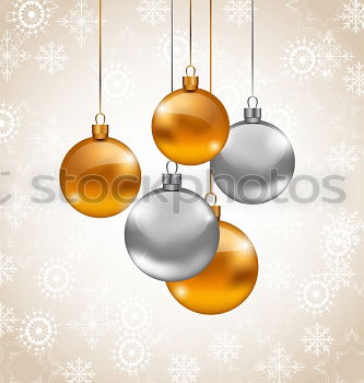 Image, Stock Photo Hanging Christmas Balls