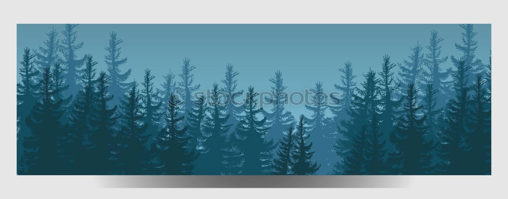 Similar – Image, Stock Photo View into a winter dream forest