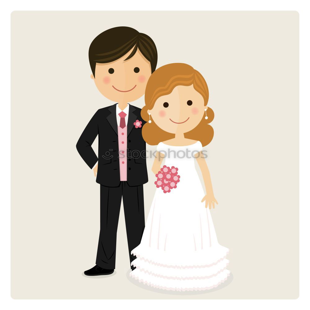 Similar – wedding couple doll Garden