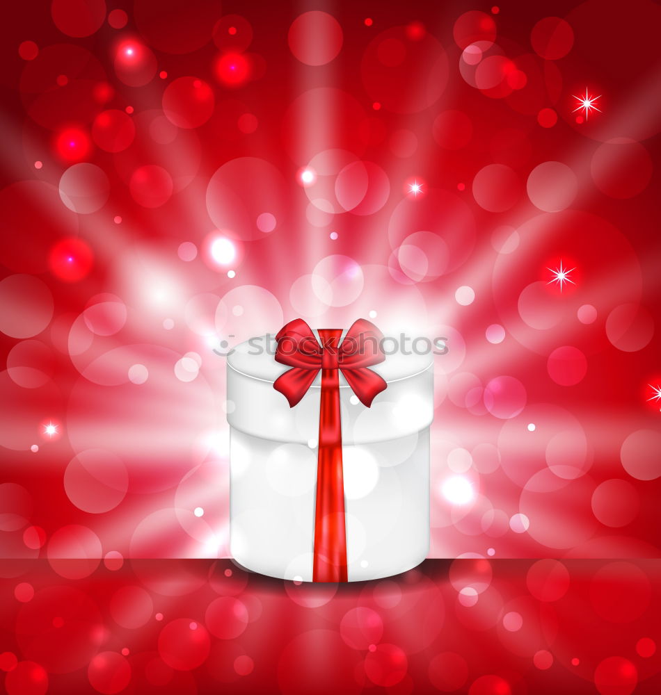 Similar – Christmas gifts presents on red glitter background. Copyspace